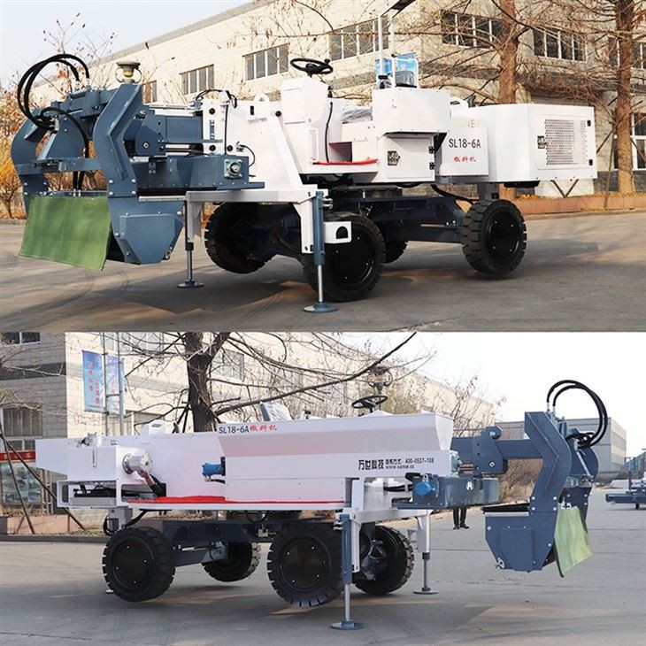 VANSE SL18-6A Superior Spreading Accuracy 34.6KW 6m Telescopic Arm Concrete Topping Spreader With Inlet Hopper Brushes